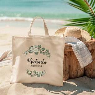Bolsa Tote Eucalyptus Greenery Personalizado Favorito da Brid