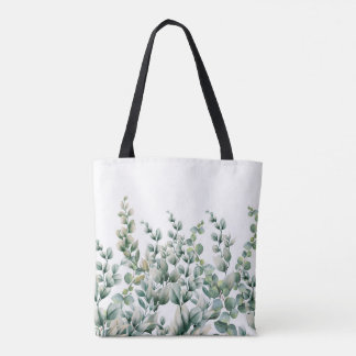 Bolsa Tote Eucalyptus Leaf verde