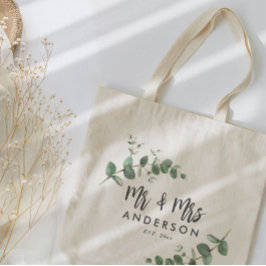 Bolsa Tote Eucalyptus, modernos simples, senhor e senhora a f