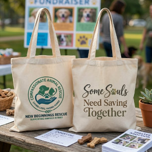 Bolsa Tote Evento de Resgate Juntos Algumas Almas Precisam de