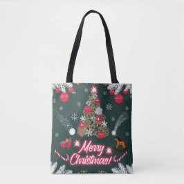 Bolsa Tote Evergreen Joy do Natal