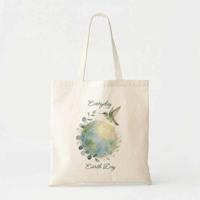 Bolsa Tote Everyday Earth Day Hummingbird Bird (Frente)