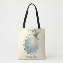Bolsa Tote Everyday Earth Day Hummingbird Bird