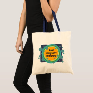 Bolsa Tote Evite usar máquinas pesadas Caixa de bolhas radiai