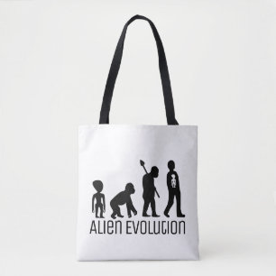 Bolsa Tote Evolução Alien, Alien Extraterrestre
