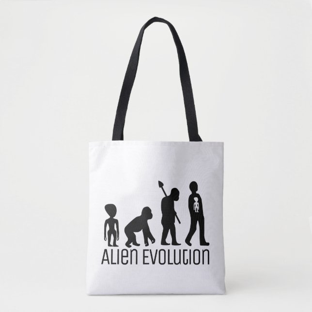 Bolsa Tote Evolução alienígena, Alienígena Extraterrestre (Frente)