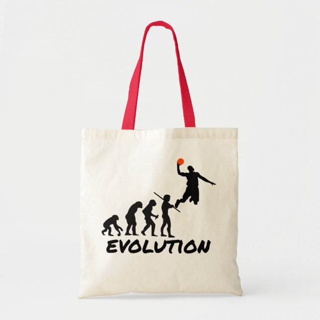 Bolsa Tote Evolução do basquetebol (Frente)