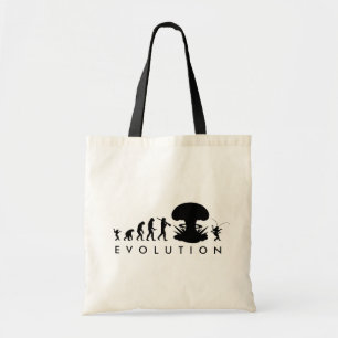 Bolsa Tote Evolução do Homem & Barata Gráfico Divertido de Ev