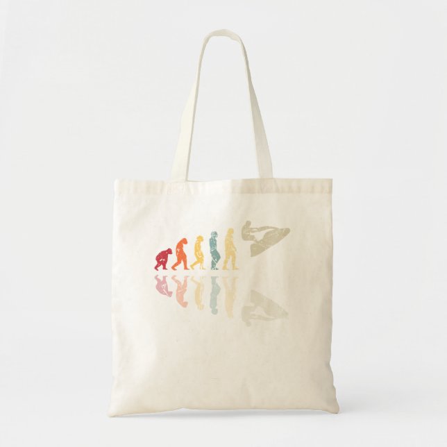 Bolsa Tote Evolução do homem Surfe de Jetski usada em Retro V (Frente)