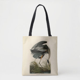 Bolsa Tote Excelente Azul Heron Marsh Bird