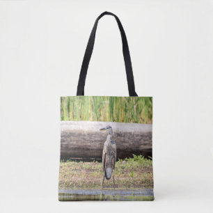 Bolsa Tote Excelente Blue Heron no lago Champlain