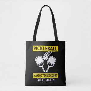 Bolsa Tote Excelente da Tênis do Fazer de Pickleball novament