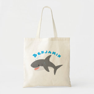 Bolsa Tote Excelente de desenho animado branco