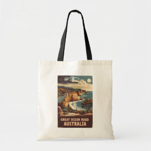 Bolsa Tote Excelente Ocean Road Austrália Ilustração Viagem A