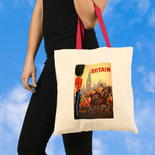 Bolsa Tote Excelente Real Britânica da Guarda de Vintage King