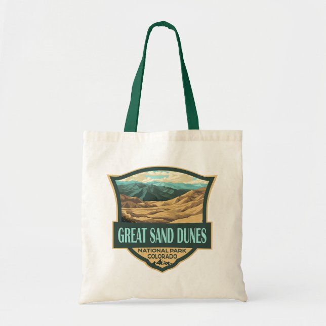 Bolsa Tote Excelente Sand Dunes National Park Illustration Re (Frente)