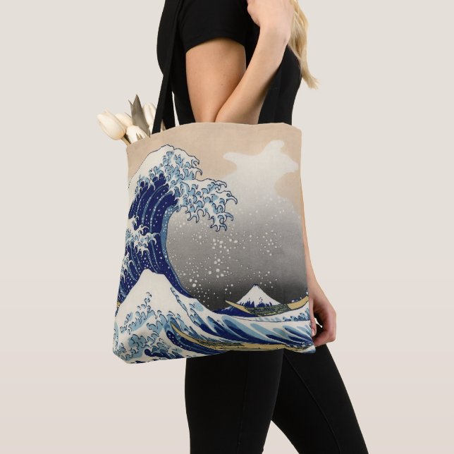Bolsa Tote Excelente Wave Kanagawa - Pintura Japonesa (Close Up)