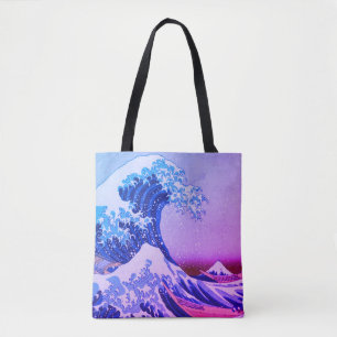 Bolsa Tote Excelente Wave off Kanagawa & Japonês Art /Japão