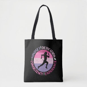 Bolsa Tote Executando Mindset - Cota de Resistência Girly Run