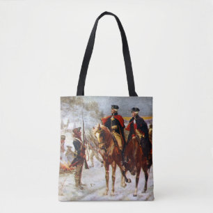 Bolsa Tote Exército George Washington Lafayette Valley Forge