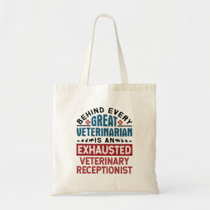 Bolsa Tote Exhausted Veterinary Receptionist
