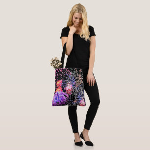 Bolsa Tote Exibição de Fireworks, Patriótica, Impressão de Ch