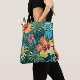 Bolsa Tote Exótico Floral Botânico Tropical