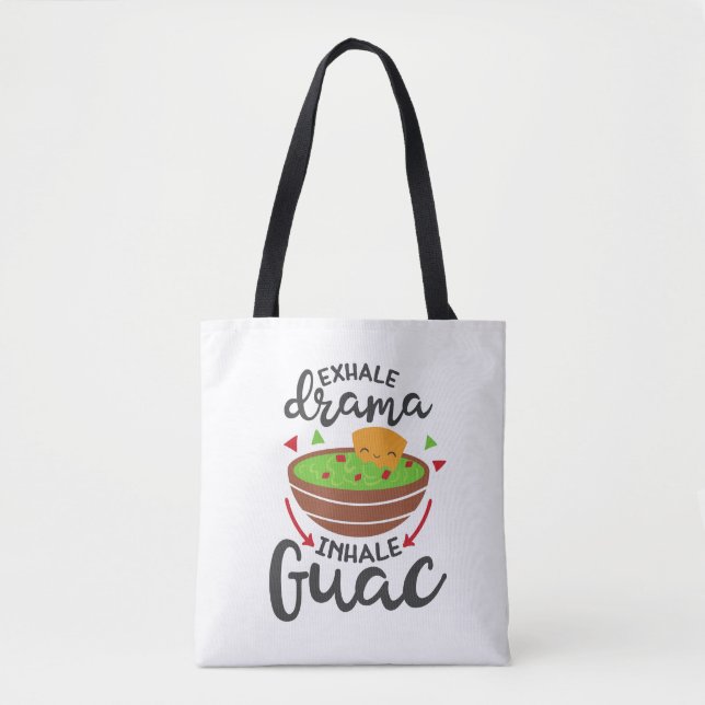 Bolsa Tote Expire Drama Inspire Guac Divertido Praia de Festa (Frente)
