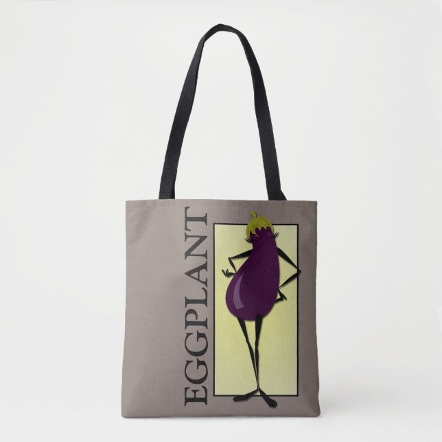 BOLSA TOTE EXPLORAÇÃO DE LADY VEGETAL DO EGGPLANTE (Frente)