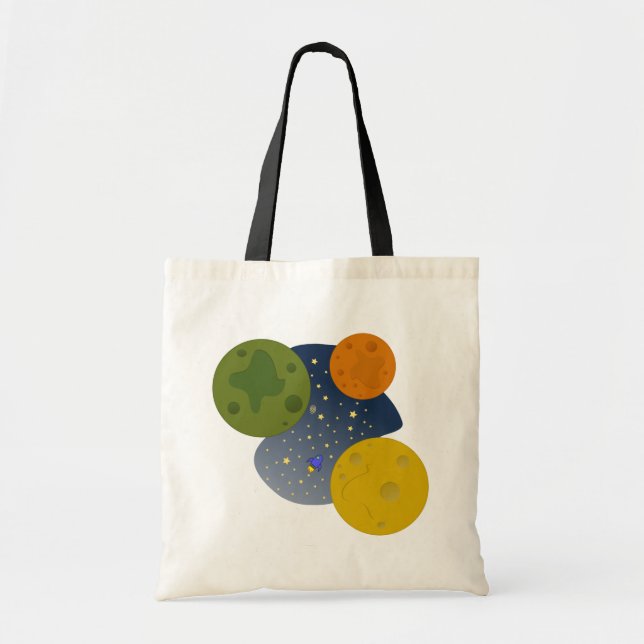 Bolsa Tote Exploração espacial (Frente)