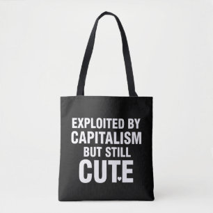 Bolsa Tote Explorado pelo Capitalismo Mas Ainda Estética Fofa