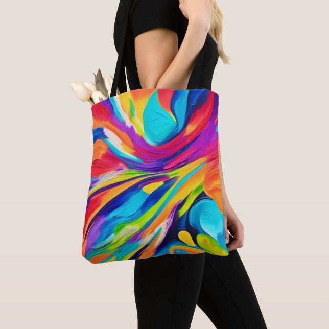 Bolsa Tote Explosão de Energia Vibrante (Close Up)