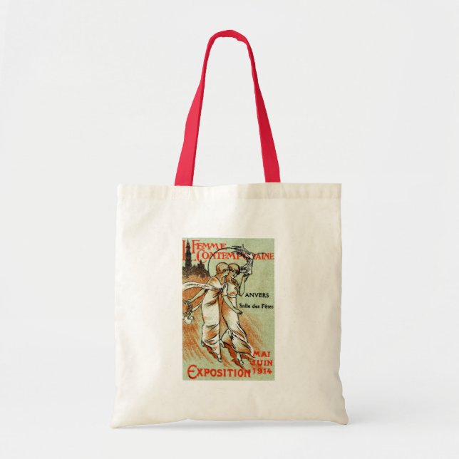 Bolsa Tote Expo de 1914 para a Mulher Moderna (Frente)
