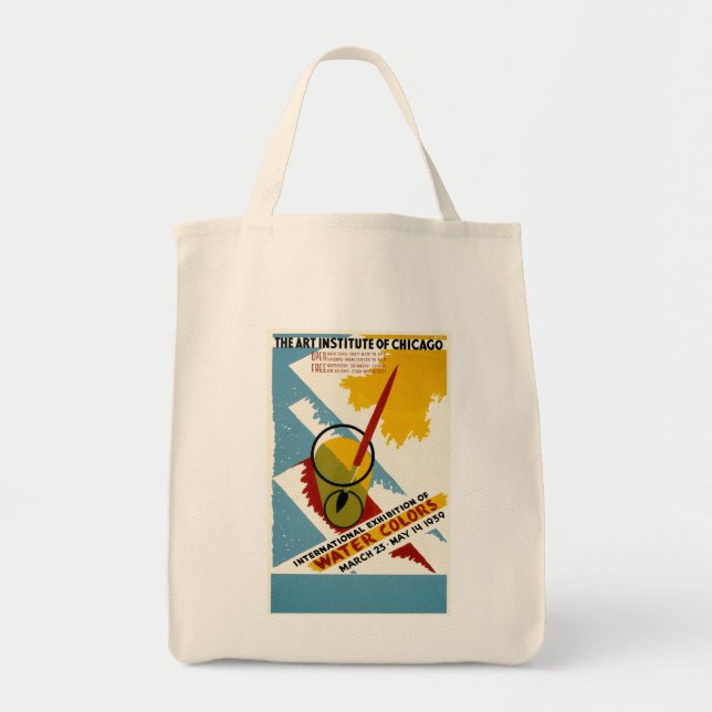 Bolsa Tote Exposição Internacional de Cores de Água (Frente)