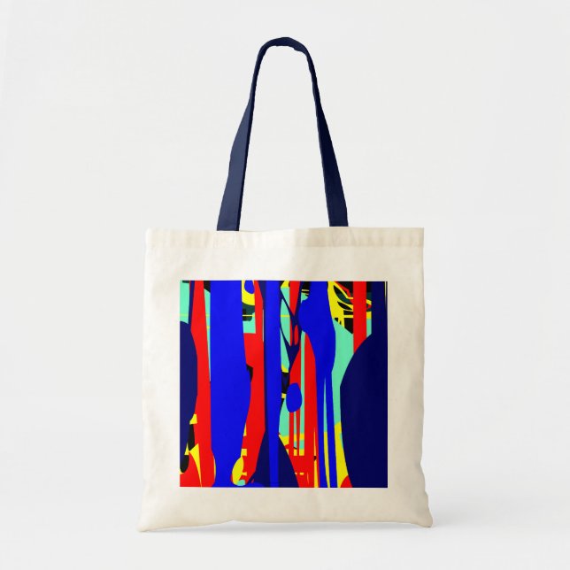 Bolsa Tote Expressionista de Abstrato digital 01 (Frente)