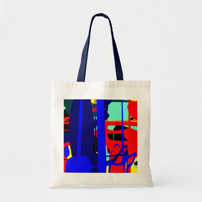 Bolsa Tote Expressionista de Abstrato digital 03 (Frente)