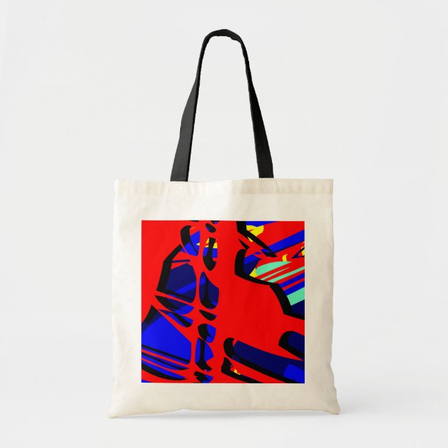 Bolsa Tote Expressionista de Abstrato digital 05 (Frente)