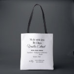 Bolsa Tote Extrato de baunilha casado adicionar ingredientes<br><div class="desc">Design</div>