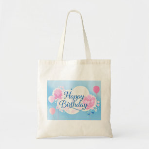 Bolsa Tote Extravagante elegante rosa azulado