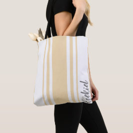 Bolsa Tote Ezekiel Minimalista Listras Monograma