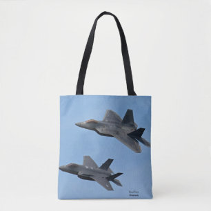 Bolsa Tote F-35 e F-22 Jato de combate