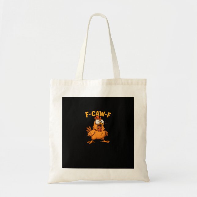 Bolsa Tote F Caw F Amantes de Pássaros Trocadilho Legal Desig (Frente)