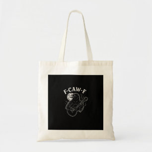 Bolsa Tote F Caw F Corvo Violão Estilo Vintage Halloween Engr