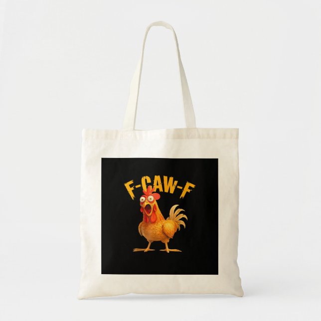 Bolsa Tote F-Caw-F Frango Clássico Estilo Retrô (Frente)