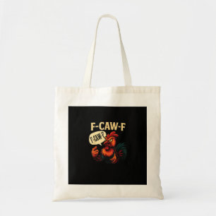 Bolsa Tote F Caw F Galo Bravo Engraçado Gráfico Estilo Retrô