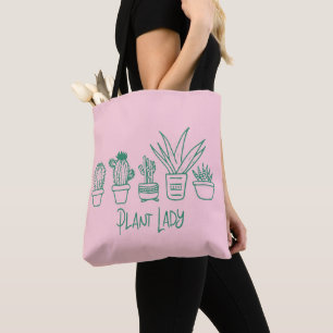 Bolsa Tote Fábrica Bonita, Engraçada Cactus, citação em v