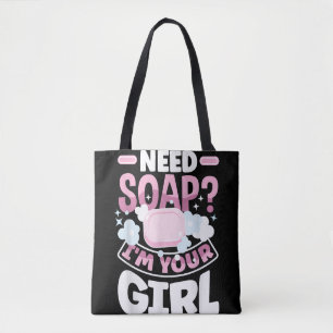 Bolsa Tote Fabricação de Sabão Fazedor de Sabão Divertido