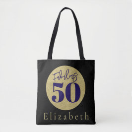 Bolsa Tote Fabuloso 50º aniversário Dourado