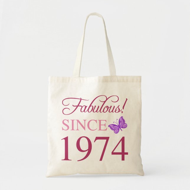 Bolsa Tote Fabuloso desde 1974, 50º aniversário (Frente)