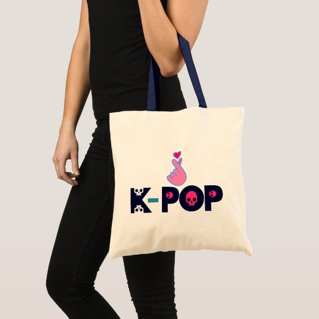 Bolsa Tote Fabuloso ♥ eu adoro o KPop Chic Budget Tote Bag (Frente (produto))